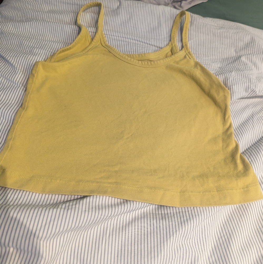 Chartreuse arq crop cami size medium
